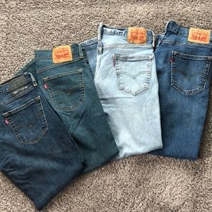 Levi’s 511 4 Pair Bundle 34x30